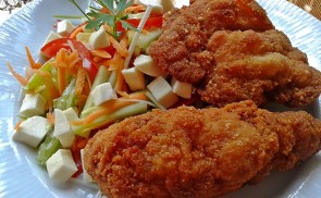 Karibi rántott csirkecomb