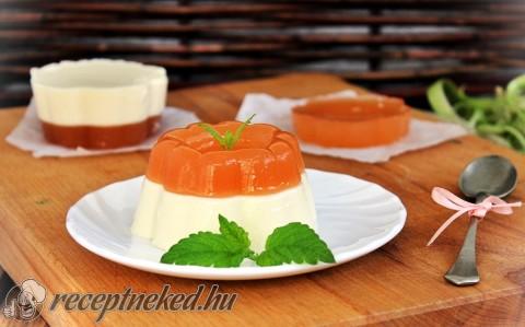 Rebarbarás-vaníliás panna cotta