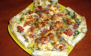 Spenótos quiche