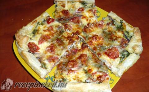 Spenótos quiche