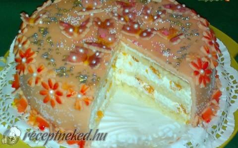 Mandarinos krémsajt torta