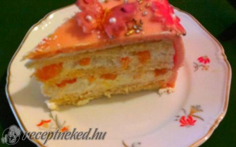 Mandarinos krémsajt torta