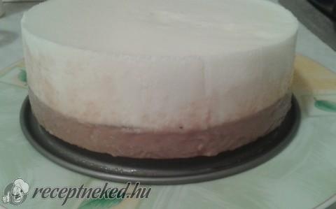 Kétszínű torta – sütés nélkül