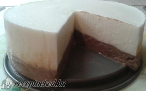 Kétszínű torta – sütés nélkül