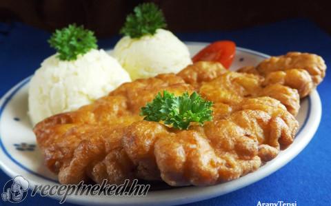Kefires bundában sült karajszelet