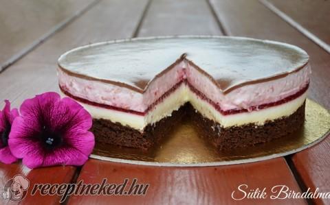 Málnás csokoládés joghurttorta