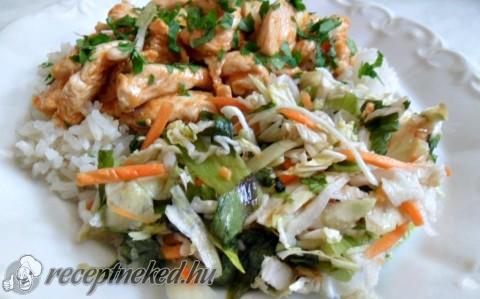 Fokhagymás-chilis csirkemell csíkok