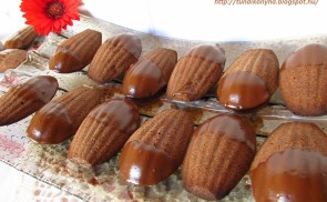 Kakaós madeleine (francia teasütemény)