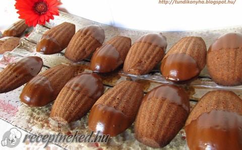 Kakaós madeleine (francia teasütemény)