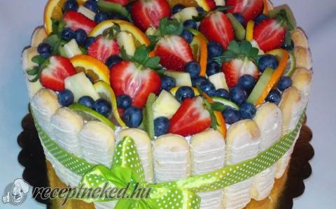 Gyümölcsös torta