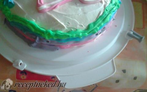 Szivárvány torta