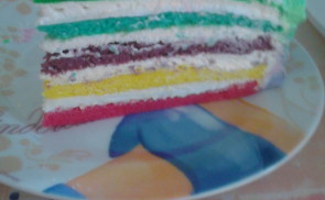 Szivárvány torta