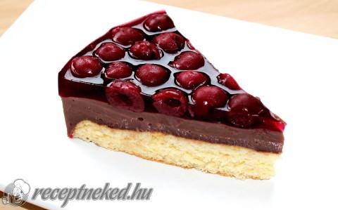 Meggyes csokipuding torta
