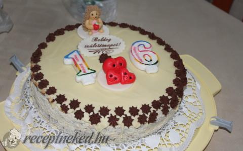 Fehér csokis torta
