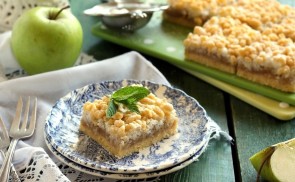 Kókuszhabos almás pite