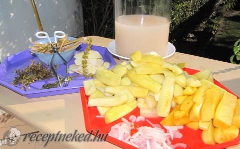 Krumplival kovászolt patisszon és tök