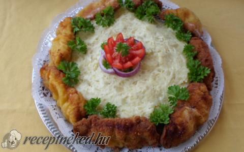 Rántott hús torta