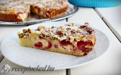 Cseresznyés-túrós clafoutis (tejes pite)