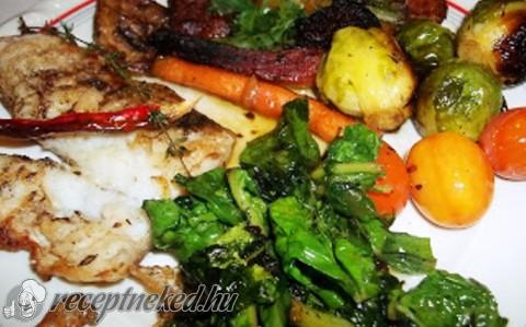 Fehérboros grillezett pangasius