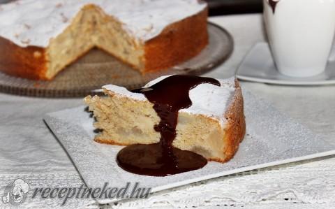 Körtetorta csokoládéöntettel