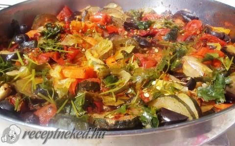 Ratatouille rizzsel