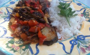Ratatouille rizzsel