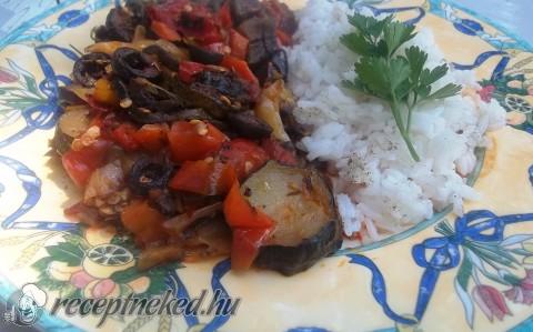 Ratatouille rizzsel