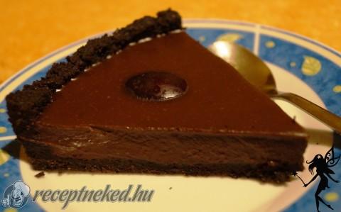Sütés nélküli csokoládé torta