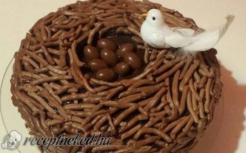 Madárfészek torta