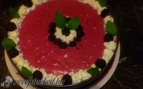 Szedres-joghurtos tejbegríztorta