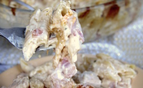 Csirke cordon bleu tészta