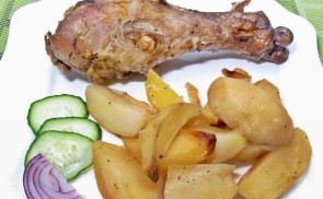 Pulykacomb szaftos hagymás krumplival