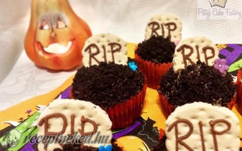 Nutellás-oreos cupcake (Halloweenre is)