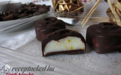 Narancsos-joghurtos praliné (bonbon)