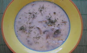 Sajtkrémes gombaleves
