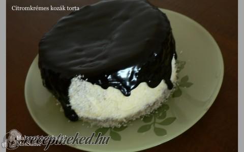 Citromkrémes kozák torta