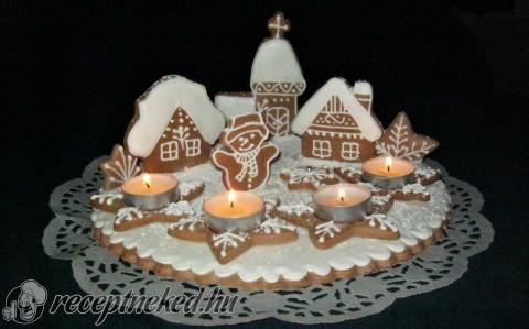 Adventi koszorú mézeskalácsból