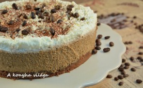 Mogyorós kávé torta