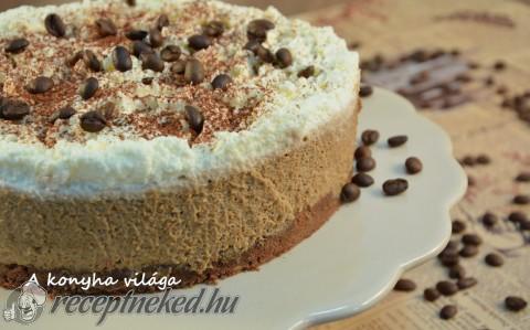 Mogyorós kávé torta