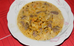 Tárkonyos kacsazúzaleves