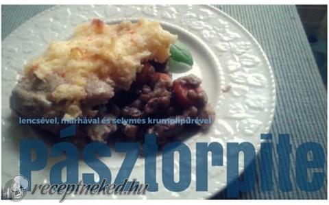 Pásztorpite lencsével és marhával