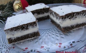 Mascarponés mákos kocka
