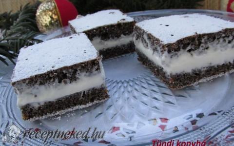 Mascarponés mákos kocka