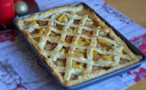 Rácsos narancsos-almás pite