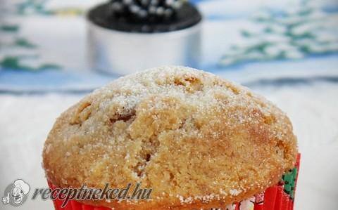 Diós-aszalt gyümölcsös muffin