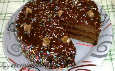 Csokis-lekváros mikrós torta