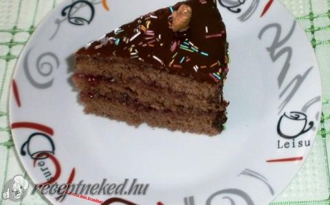 Csokis-lekváros mikrós torta