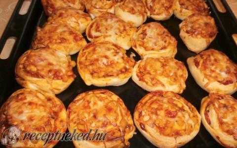 Pizzás csiga
