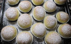 Nutellás muffin fánkok