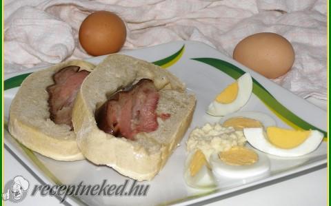 Húsvéti cipóban sült csülök